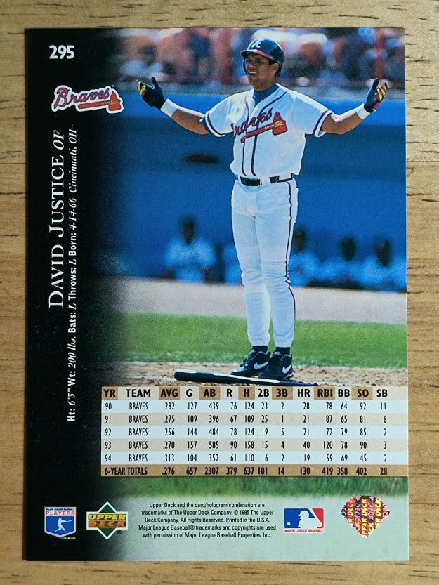 1995 Upper Deck #295 David Justice