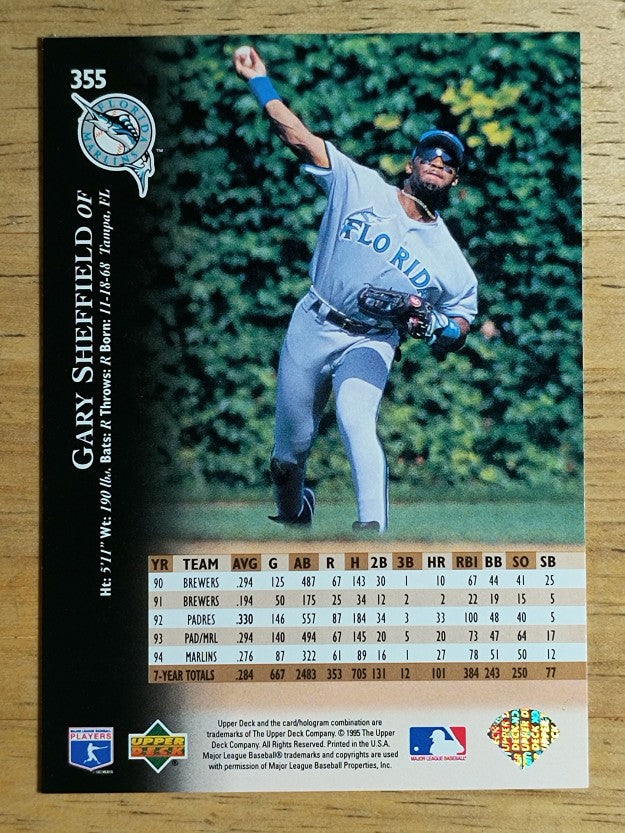 1995 Upper Deck #355 Gary Sheffield