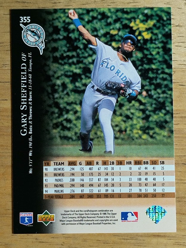 1995 Upper Deck #355 Gary Sheffield