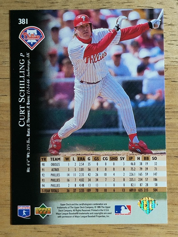 1995 Upper Deck #381 Curt Schilling
