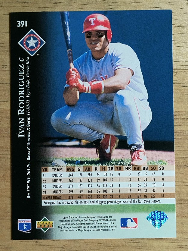 1995 Upper Deck #391 Ivan Rodriguez