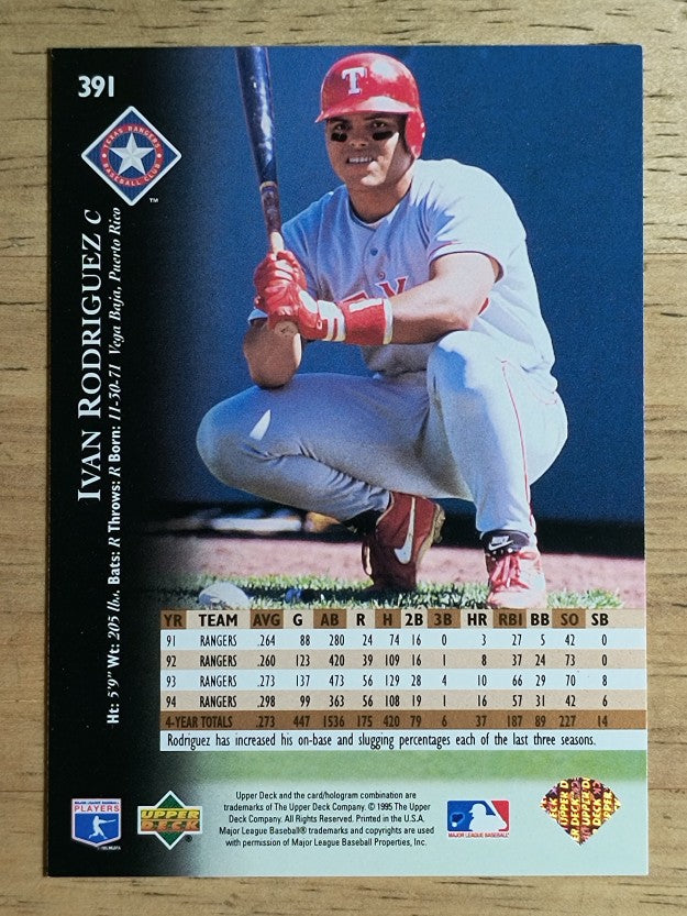 1995 Upper Deck #391 Ivan Rodriguez