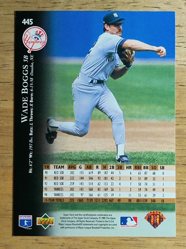1995 Upper Deck #445 Wade Boggs