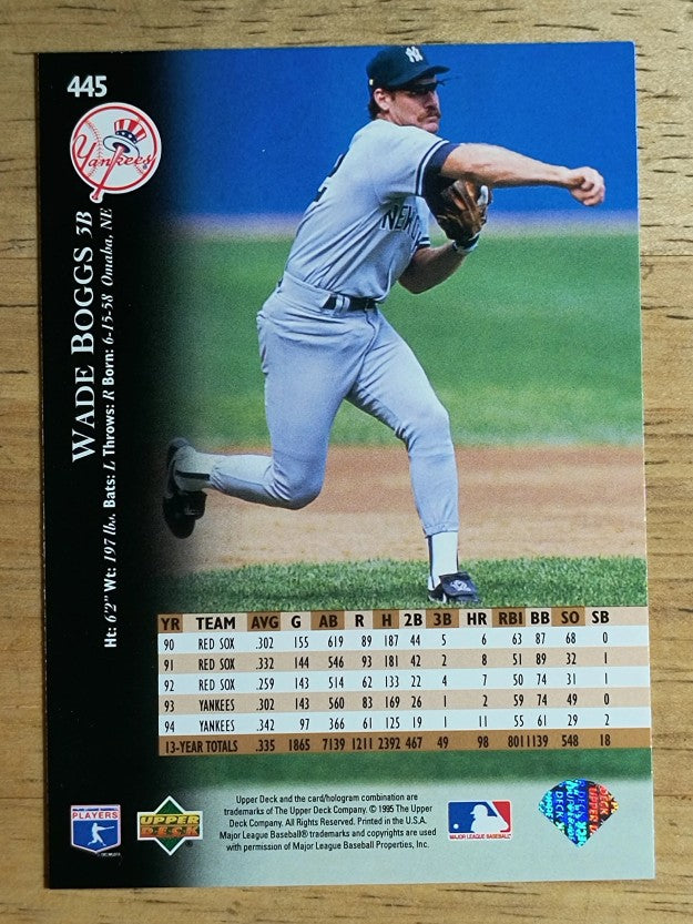 1995 Upper Deck #445 Wade Boggs