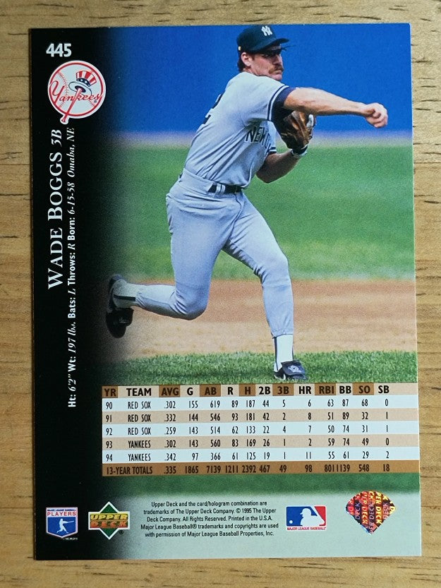 1995 Upper Deck #445 Wade Boggs