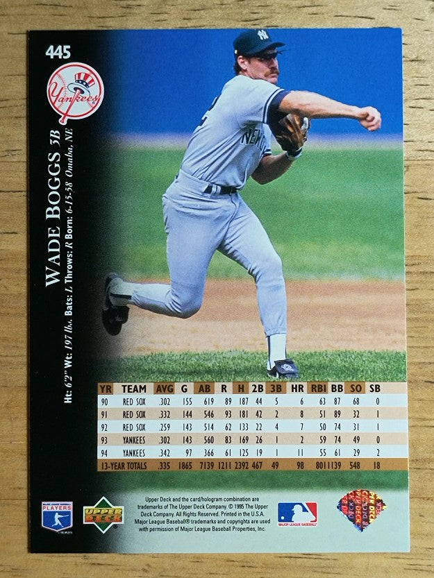1995 Upper Deck #445 Wade Boggs