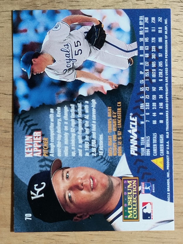1995 Pinnacle Museum Collection #70 Kevin Appier