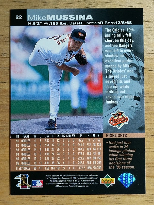 1997 Upper Deck #22 Mike Mussina