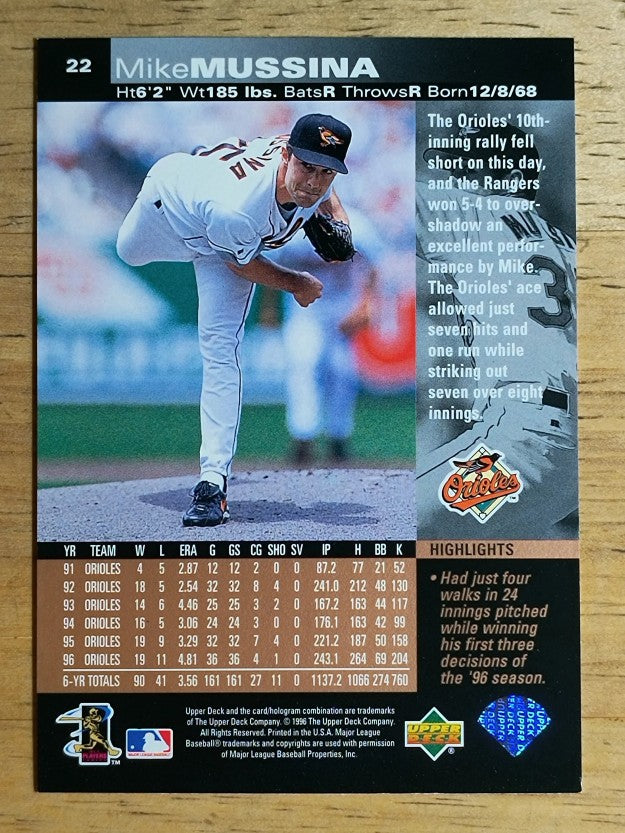 1997 Upper Deck #22 Mike Mussina