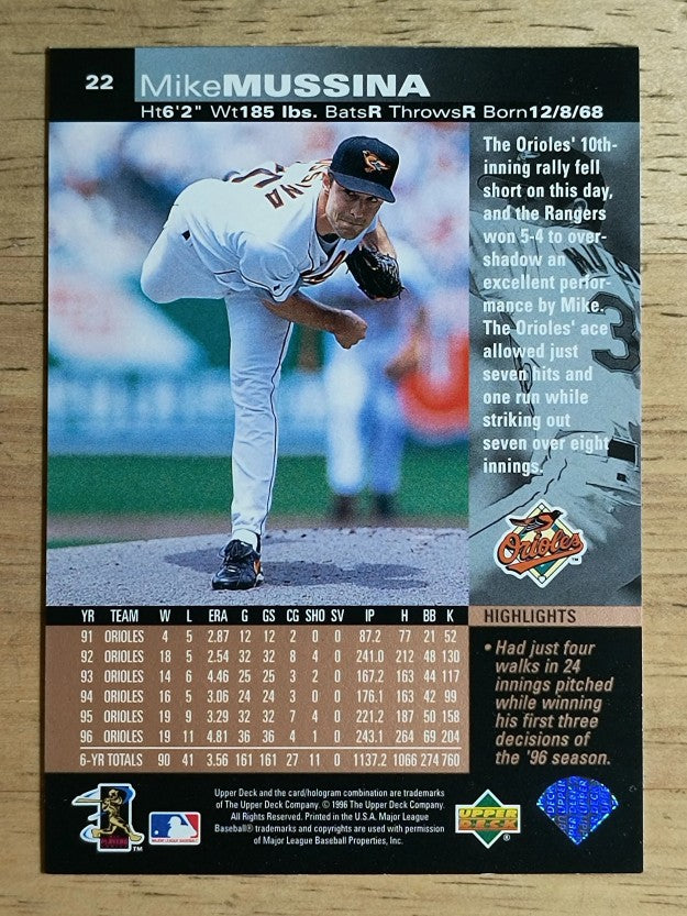 1997 Upper Deck #22 Mike Mussina