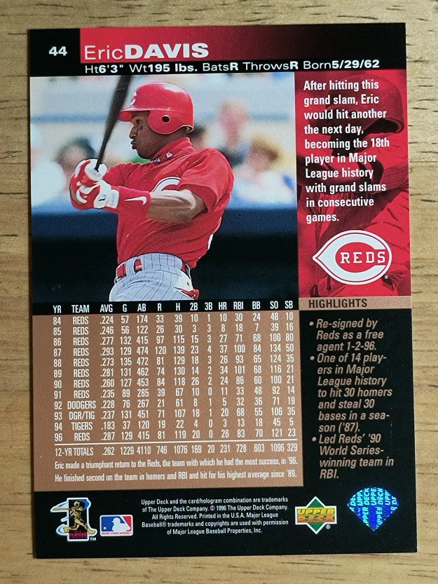 1997 Upper Deck #44 Eric Davis