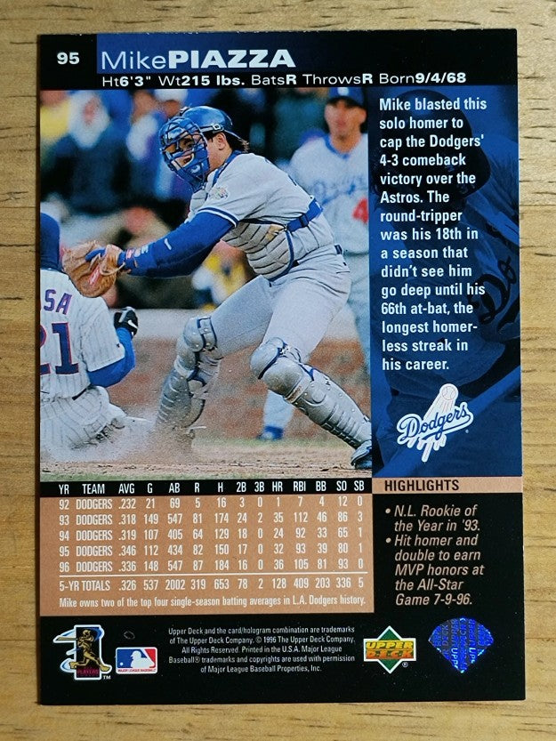 1997 Upper Deck #95 Mike Piazza