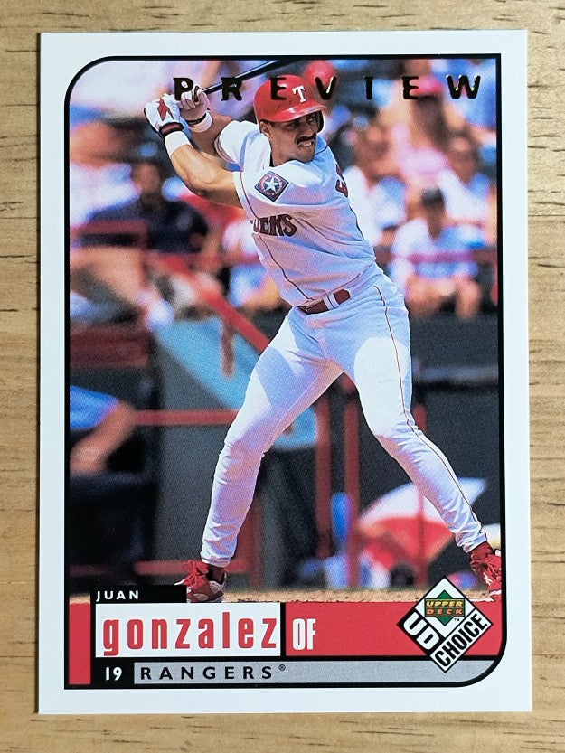 1999 UD Choice Preview #152 Juan Gonzalez