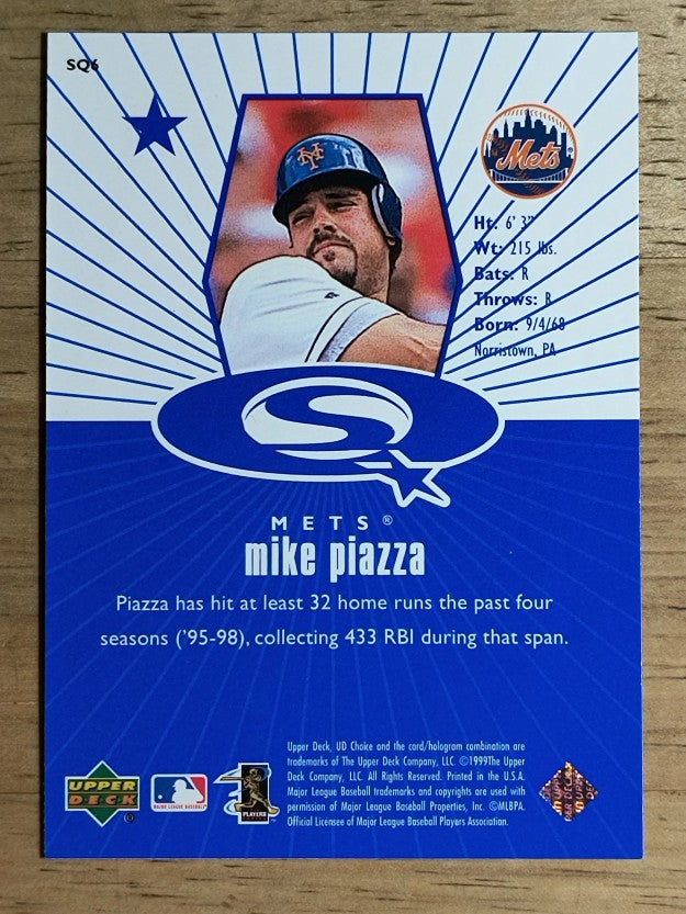 1999 UD Choice StarQuest #6 Mike Piazza