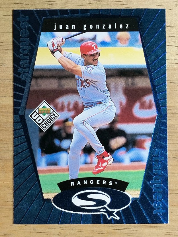 1999 UD Choice StarQuest #9 Juan Gonzalez