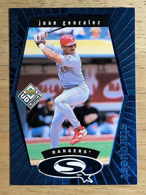 1999 UD Choice StarQuest #9 Juan Gonzalez