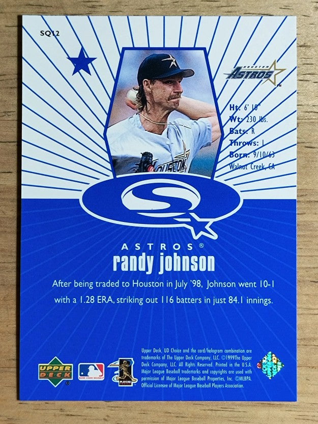 1999 UD Choice StarQuest #12 Randy Johnson