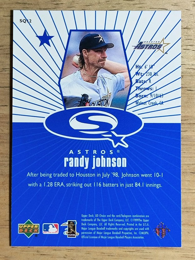 1999 UD Choice StarQuest #12 Randy Johnson