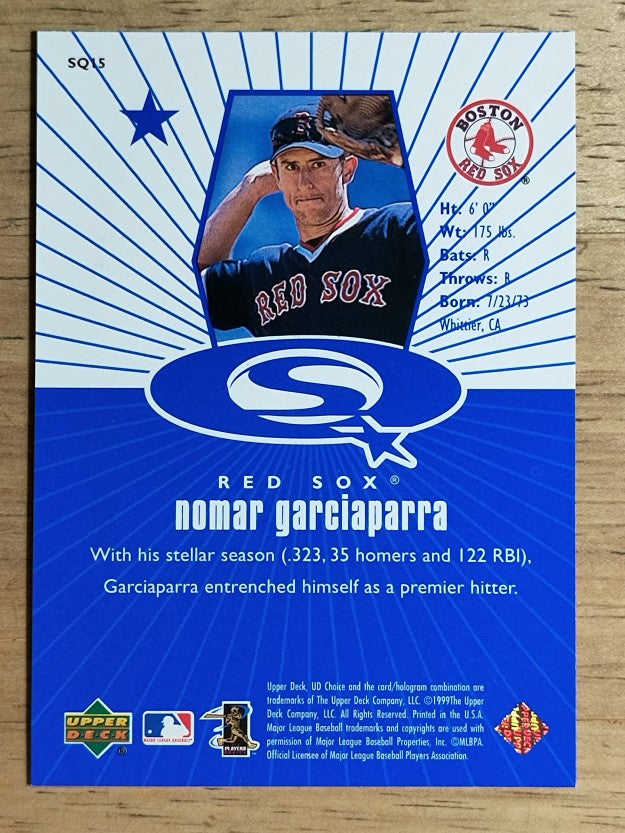 1999 UD Choice StarQuest #15 Nomar Garciaparra