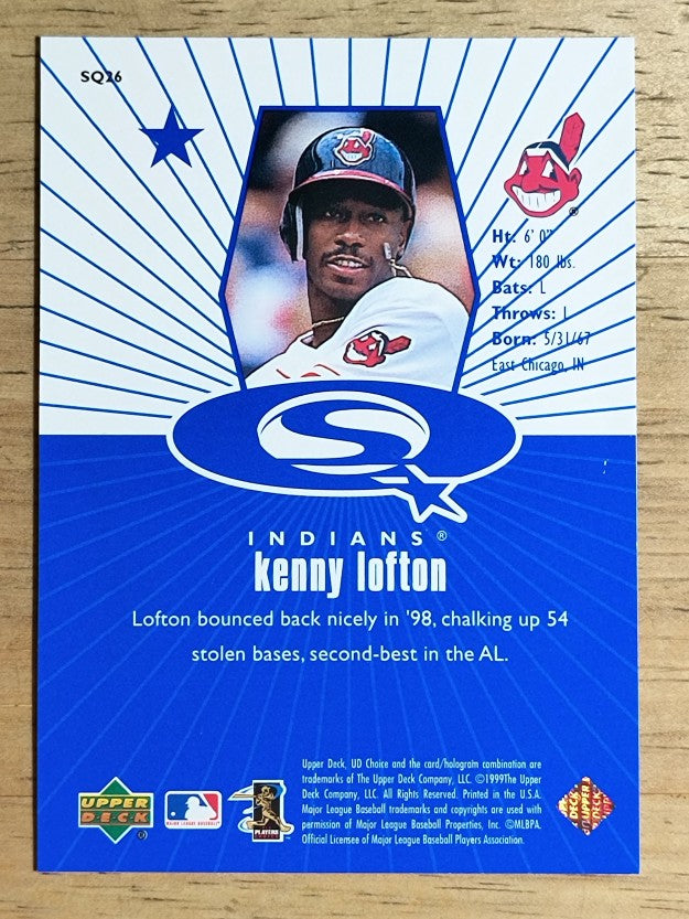 1999 UD Choice StarQuest #26 Kenny Lofton