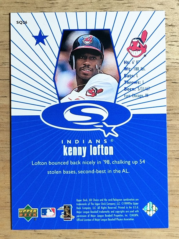 1999 UD Choice StarQuest #26 Kenny Lofton