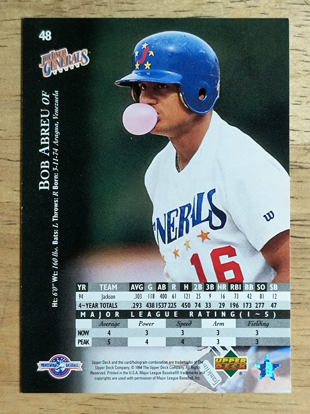 1995 Upper Deck Minors Future Stock #48 Bob Abreu