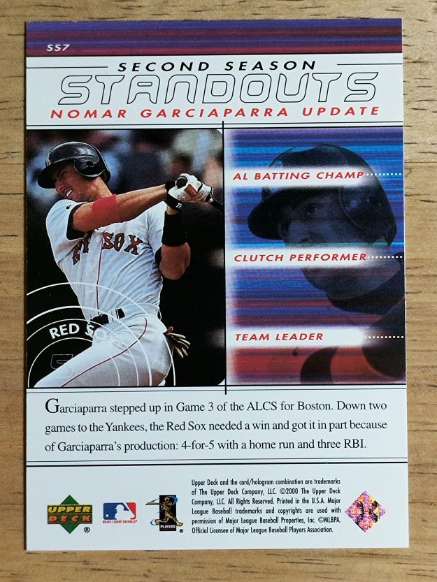 2000 Upper Deck MVP Second Season Standouts #SS7 Nomar Garciaparra