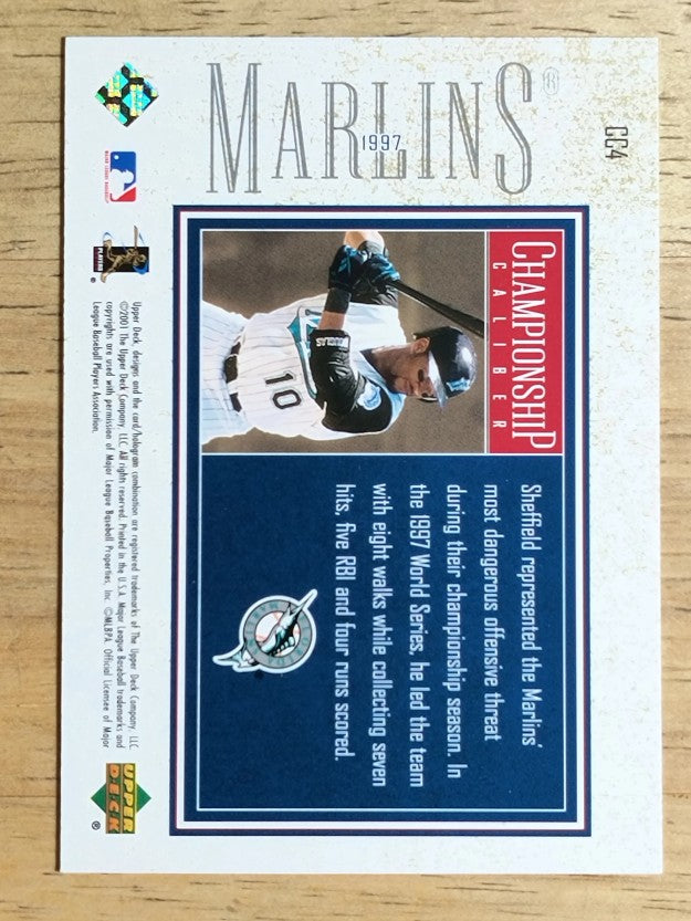 2002 Upper Deck Championship Caliber #CC4 Gary Sheffield