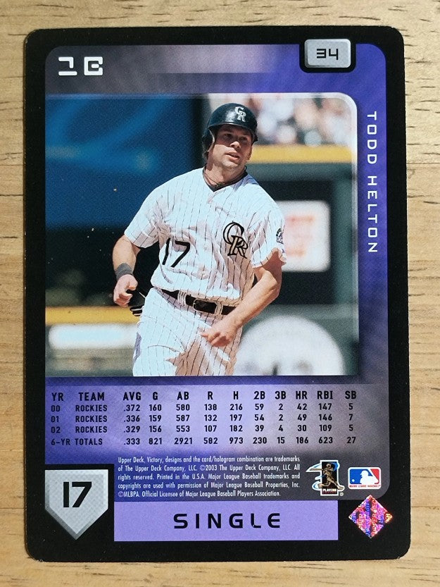 2003 Upper Deck Victory #34 Todd Helton