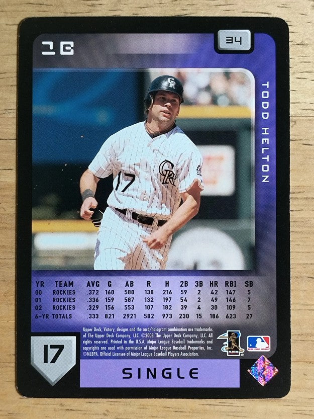2003 Upper Deck Victory #34 Todd Helton