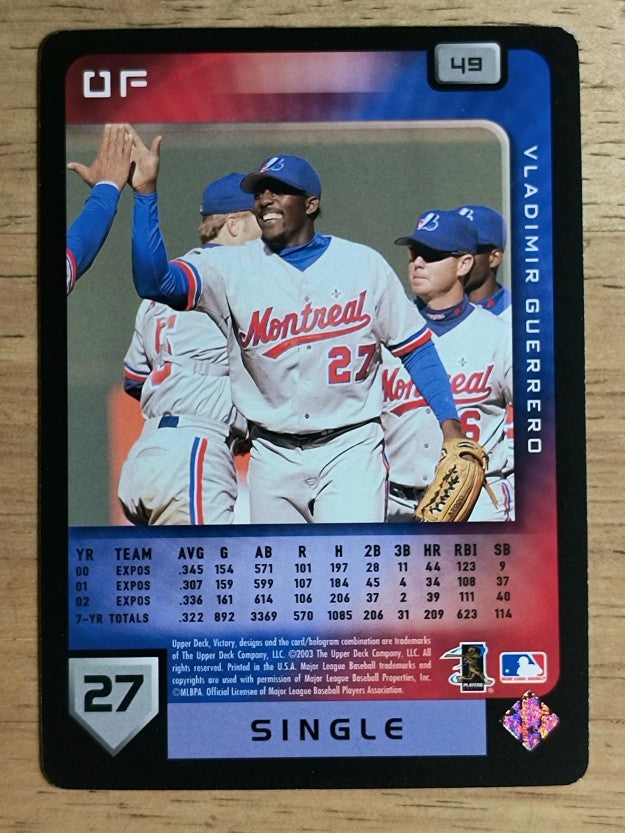 2003 Upper Deck Victory #49 Vladimir Guerrero