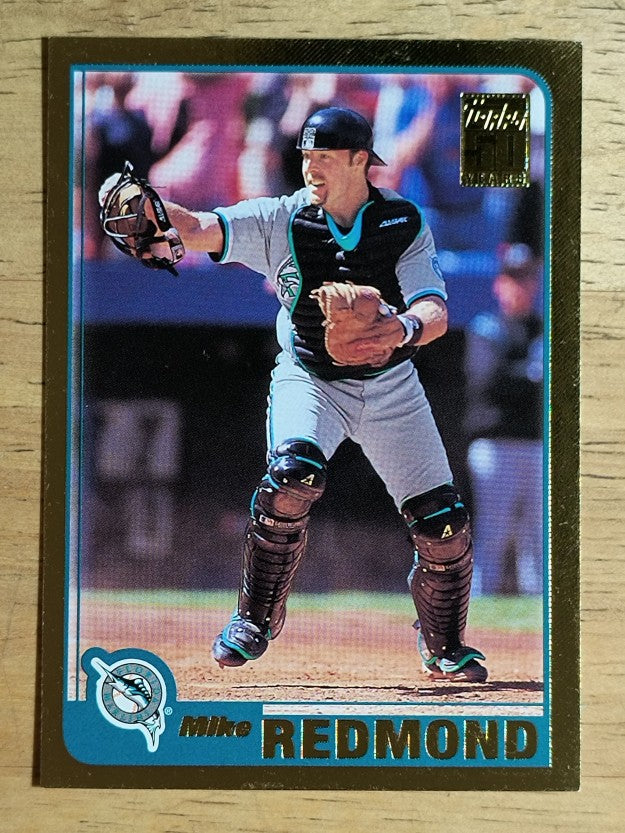 2001 Topps Gold #14 Mike Redmond (EX)