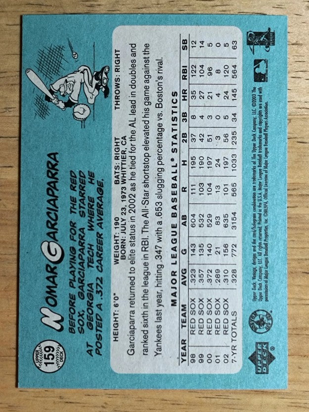 2003 Upper Deck Vintage #159 Nomar Garciaparra