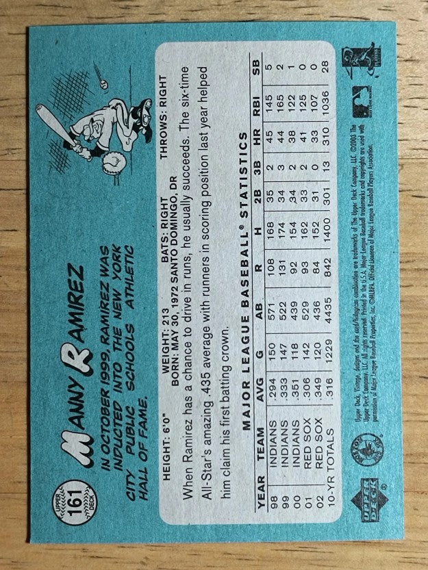 2003 Upper Deck Vintage #161 Manny Ramirez