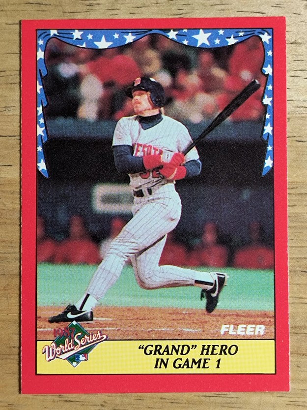 1988 Fleer World Series #1 Dan Gladden