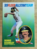 1989 Fleer All-Stars #4 Dennis Eckersley