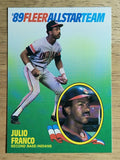 1989 Fleer All-Stars #5 Julio Franco