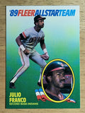 1989 Fleer All-Stars #5 Julio Franco