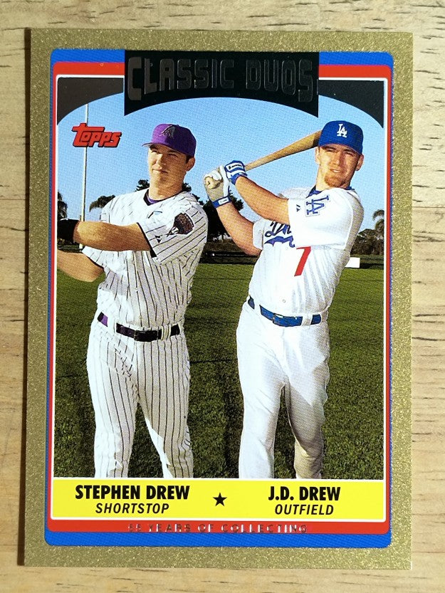 2006 Topps Update Gold #UH329 J.D. Drew/Stephen Drew CD
