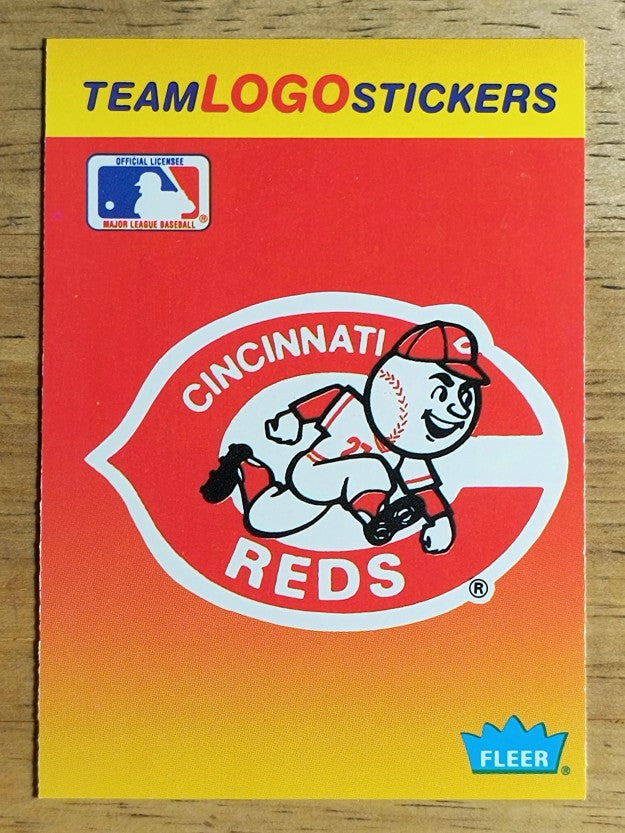 1991 Fleer Team Stickers #21 Cincinnati Reds/Large logo