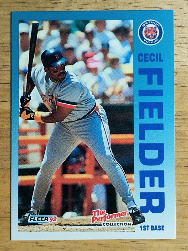 1992 Fleer Citgo The Performer #7 Cecil Fielder