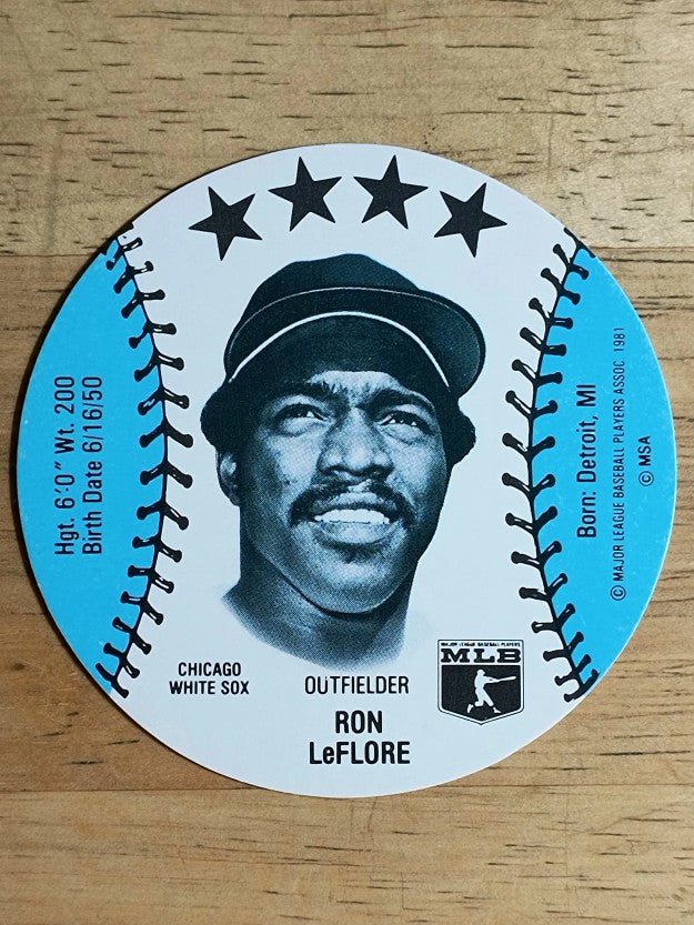 1981 MSA Mini Discs #20 Ron LeFlore