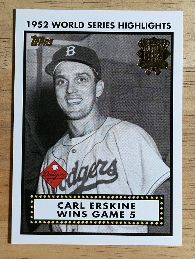 2002 Topps '52 World Series Highlights #52WS5 Carl Erskine (NM)
