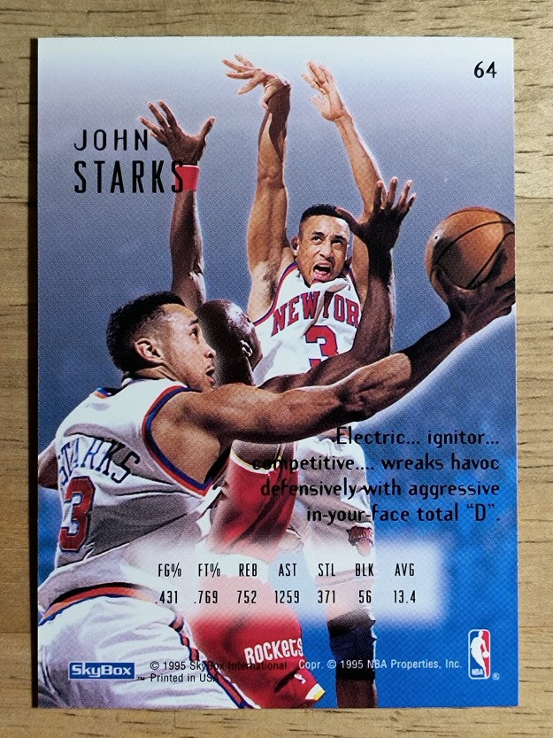 1994-95 Emotion #64 John Starks