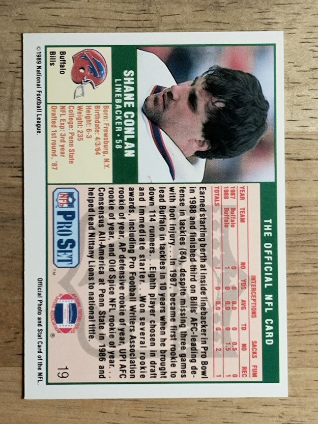1989 Pro Set #19 Shane Conlan
