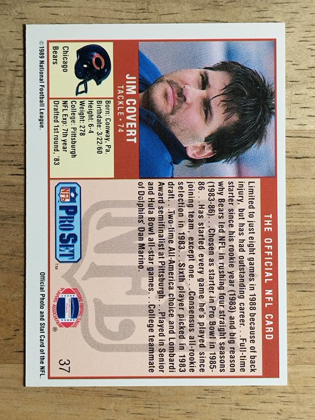 1989 Pro Set #37 Jim Covert