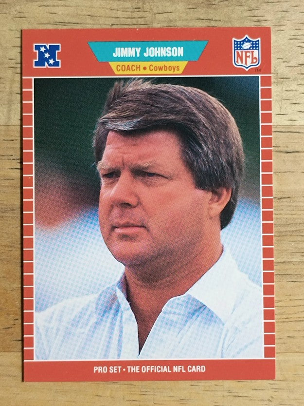 1989 Pro Set #98 Jimmy Johnson CO RC