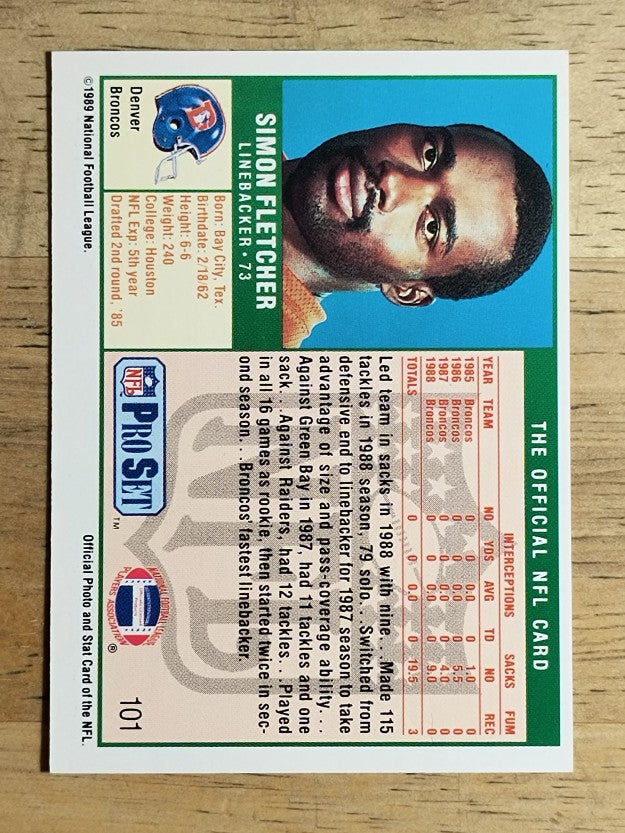 1989 Pro Set #101 Simon Fletcher RC