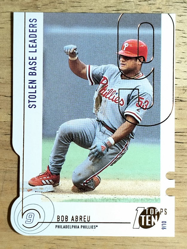 2002 Topps Ten Die Cuts #80 Bob Abreu SB