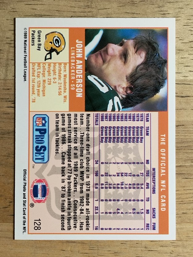 1989 Pro Set #128 John Anderson